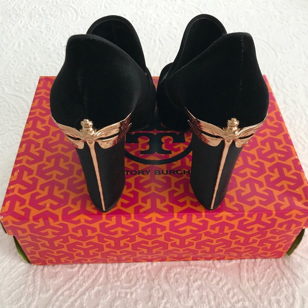 Tory Burch Black Velvet Women's Shoes
